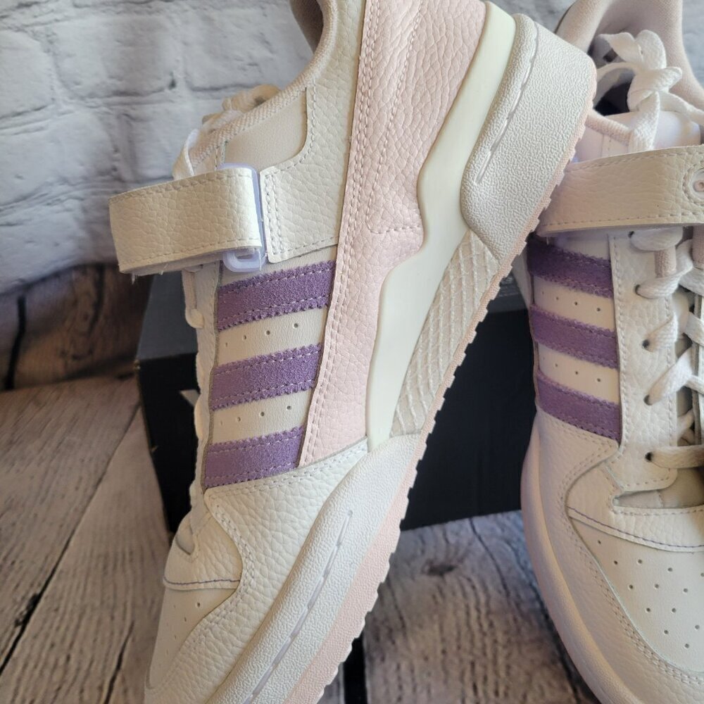 Adidas Forum Low White/ Pink/ Lavender - Picture 6 of 12